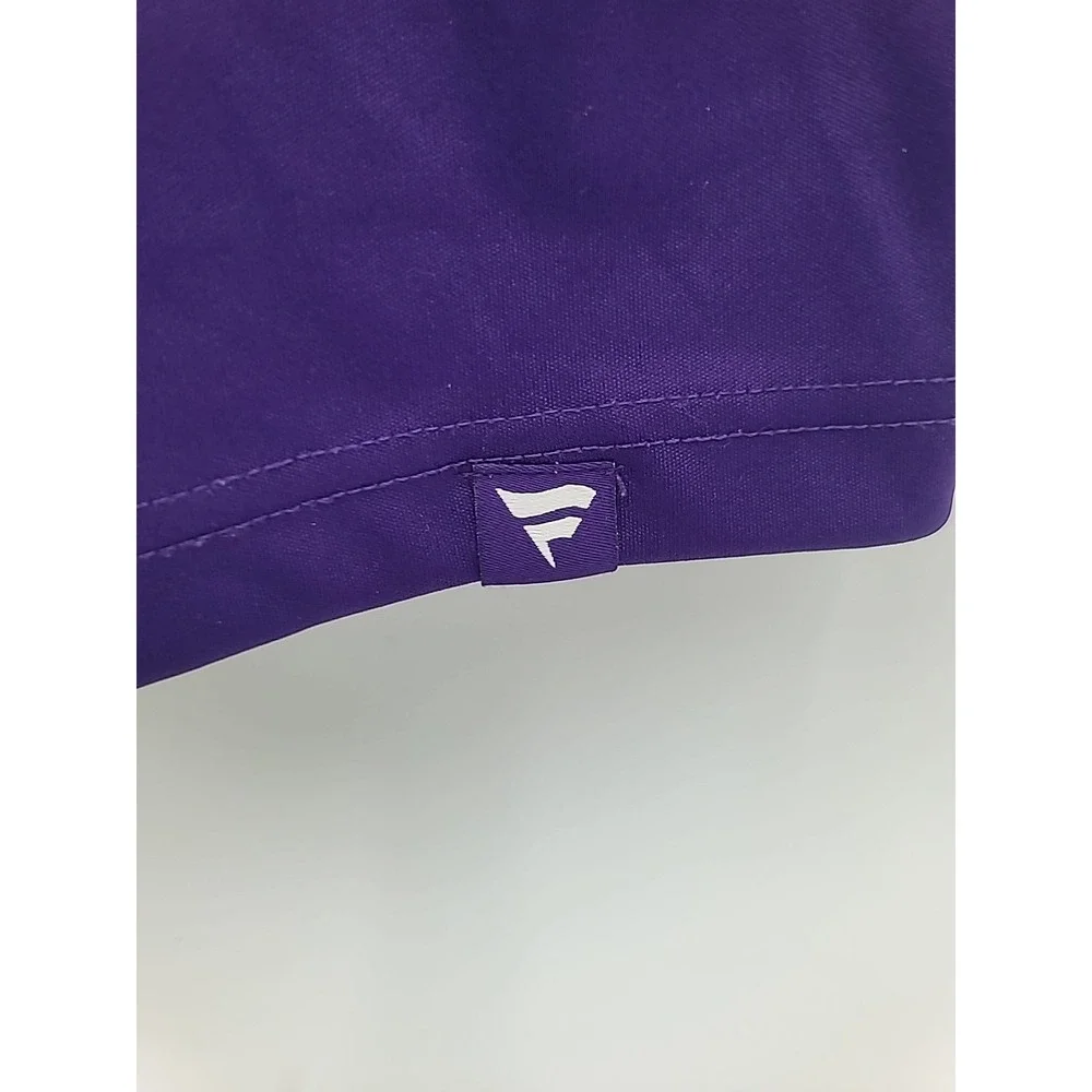 Fanatics NFL Minnesota Vikings Mens Polo Shirt Sz M Purple Yellow‎
